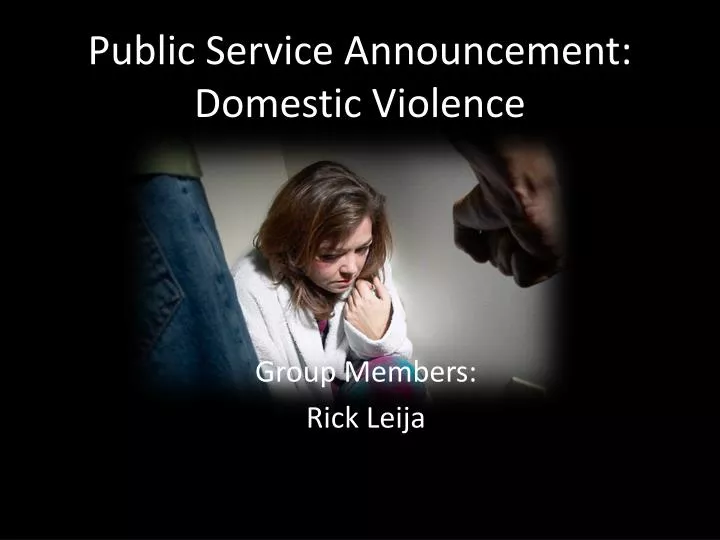 public service announcement domestic violence