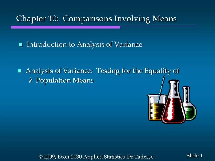 chapter 10 comparisons involving means