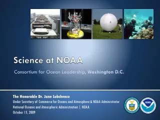 Science at NOAA
