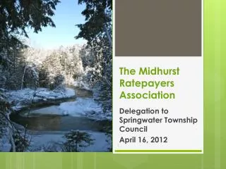 The Midhurst Ratepayers Association