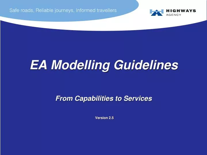 ea modelling guidelines