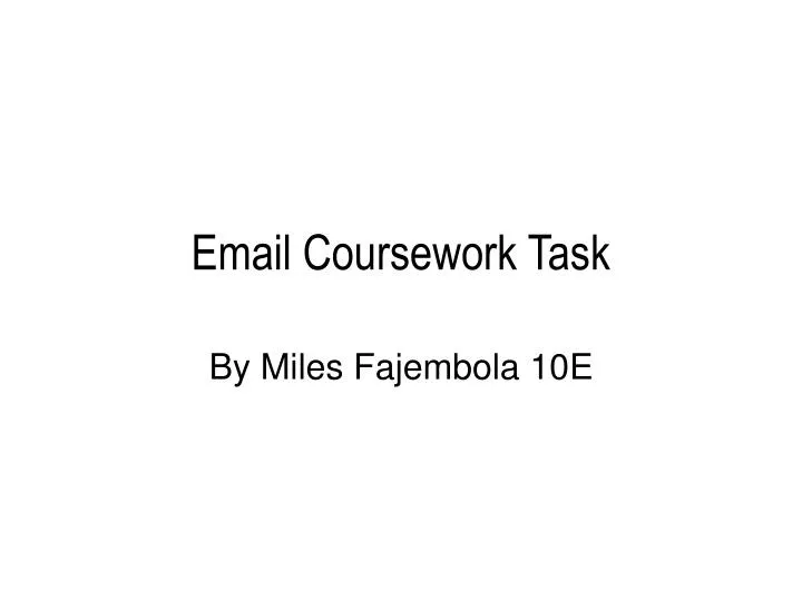 email coursework task