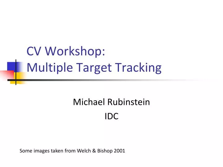 cv workshop multiple target tracking