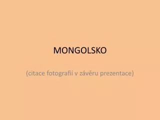mongolsko