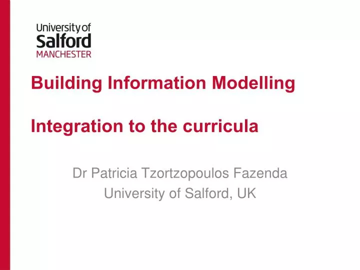 building information modelling integration to the curricula