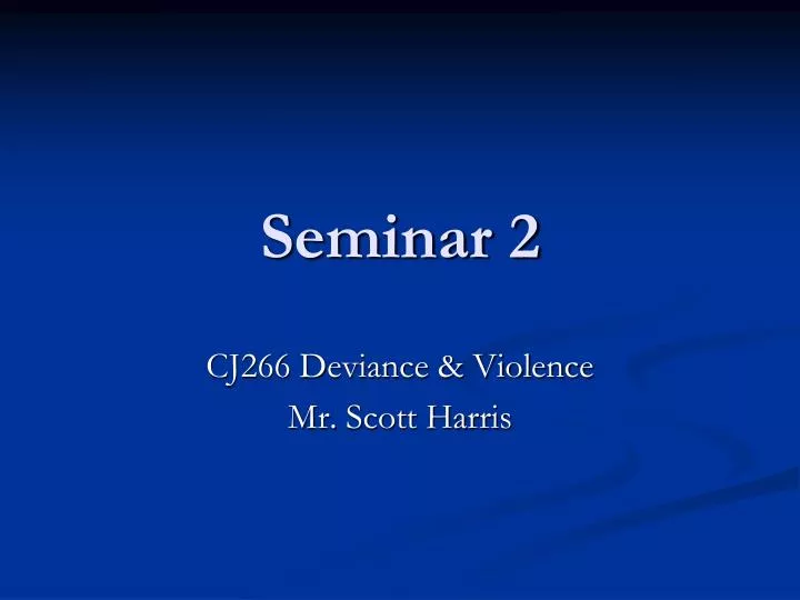 seminar 2