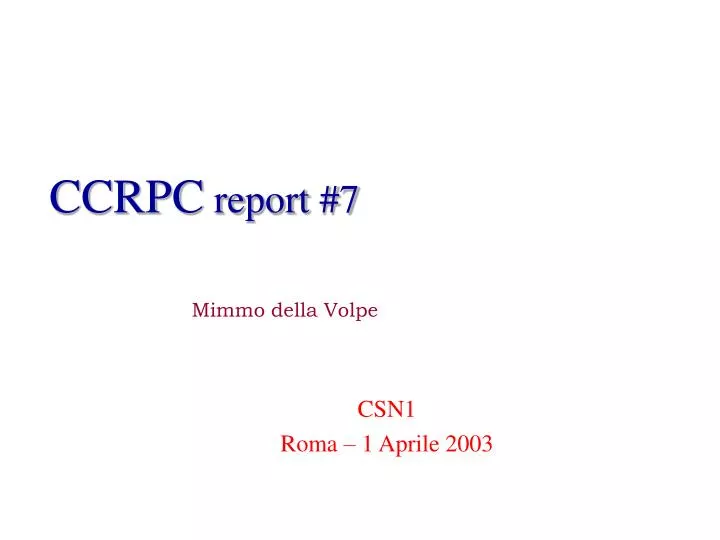 ccrpc report 7