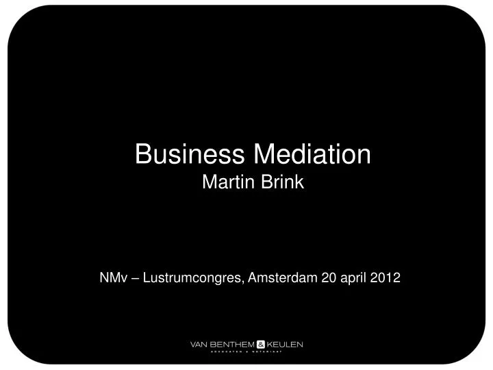 business mediation martin brink