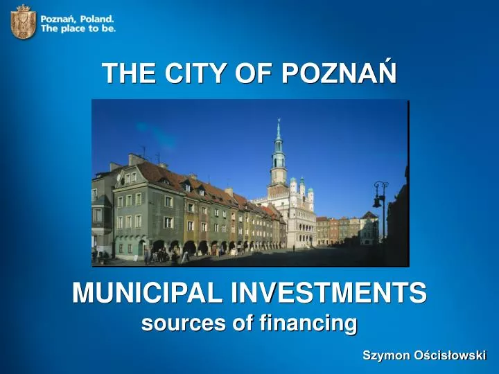 municipal investments sources of financing