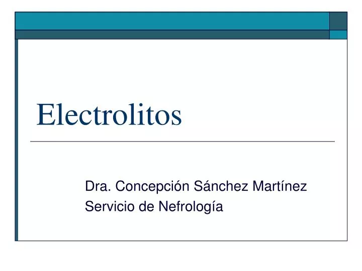 electrolitos