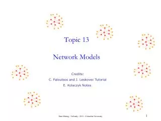 Topic 13 Network Models
