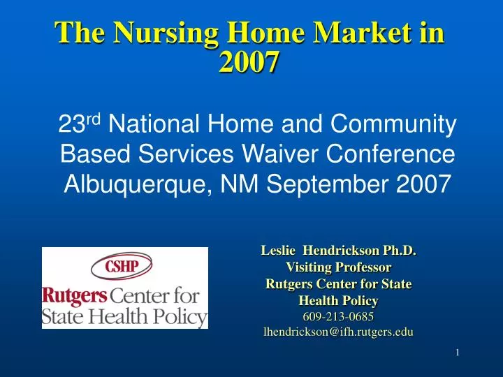 the nursing home market in 2007