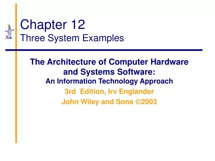 chapter 12 three system examples