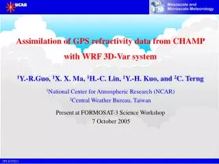 Assimilation of GPS refractivity data from CHAMP with WRF 3D-Var system