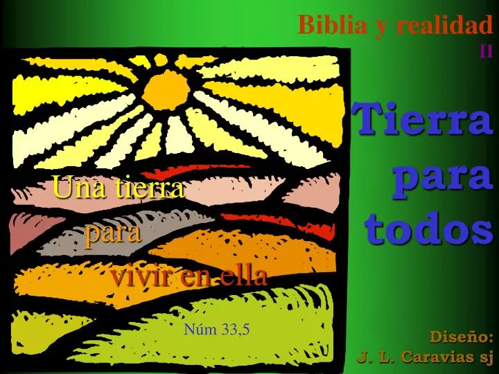 biblia y realidad ii tierra para todos dise o j l caravias sj