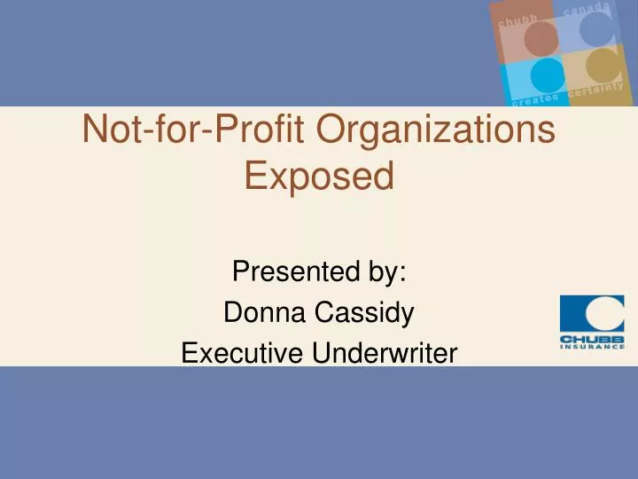not for profit organizations exposed