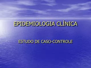 epidemiologia cl nica