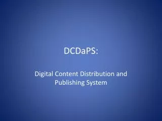 DCDaPS :