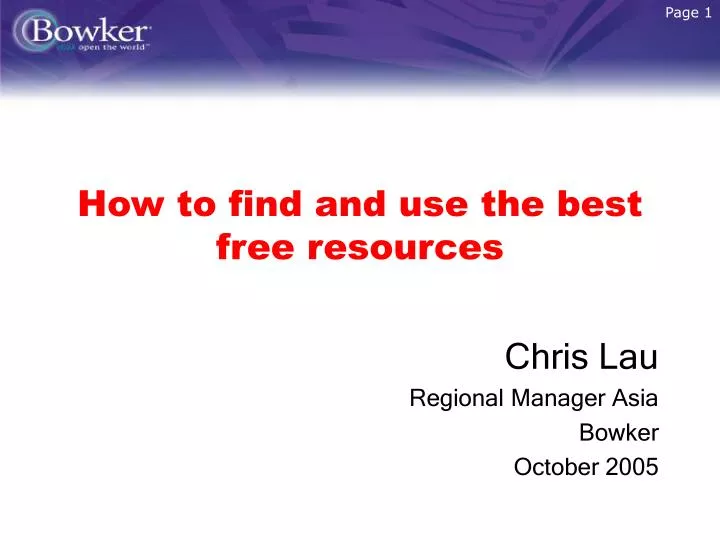 how to find and use the best free resources