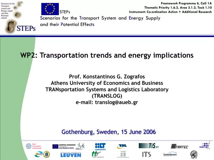 wp2 transportation trends and energy implications