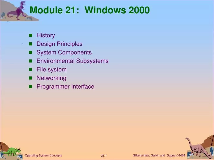 module 21 windows 2000
