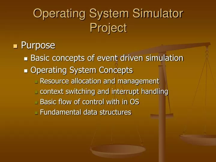 operating system simulator project