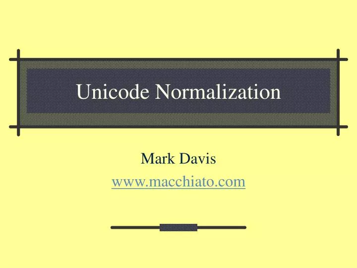 unicode normalization