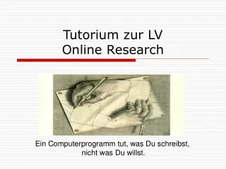tutorium zur lv online research