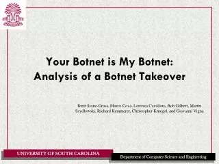 Your Botnet is My Botnet: Analysis of a Botnet Takeover