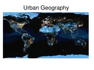 Urban Geography