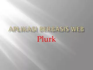 aplikasi berbasis web