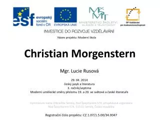 christian morgenstern