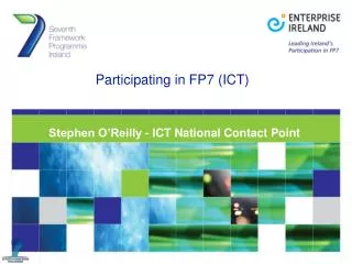 Participating in FP7 (ICT)