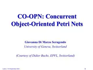 CO-OPN: Concurrent Object-Oriented Petri Nets