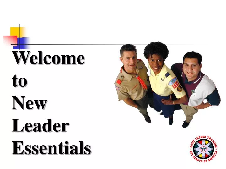 welcome to new leader essentials