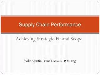 Supply Chain Performance