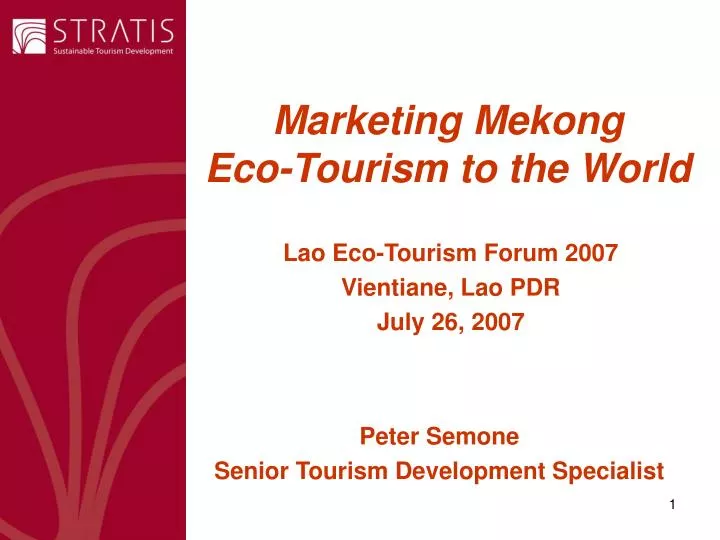 marketing mekong eco tourism to the world