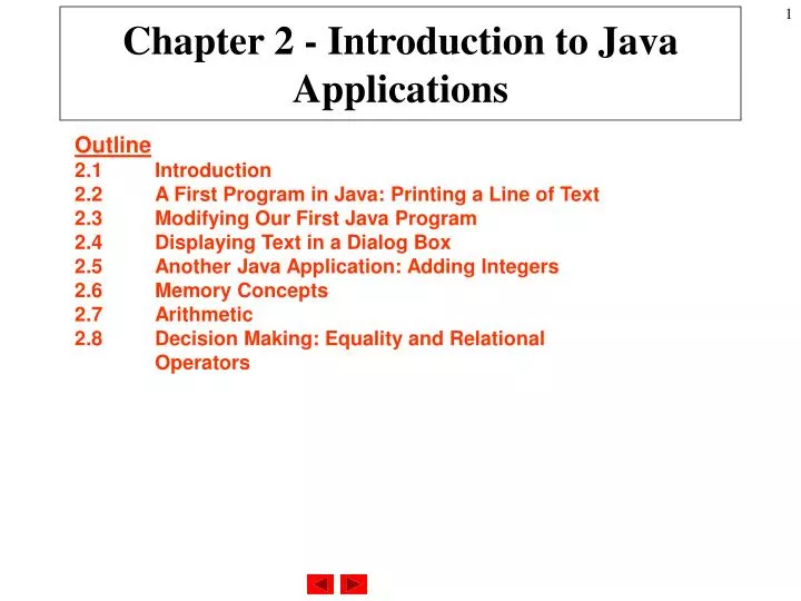 chapter 2 introduction to java applications