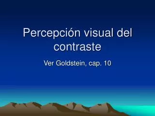 percepci n visual del contraste