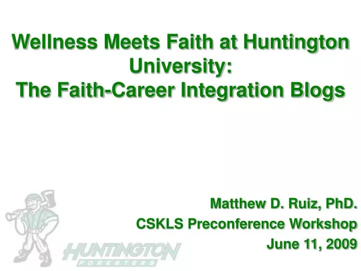 wellness meets faith at huntington university the faith career integration blogs