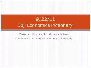 9 22 11 obj economics pictionary