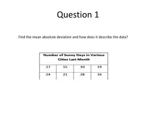 question 1