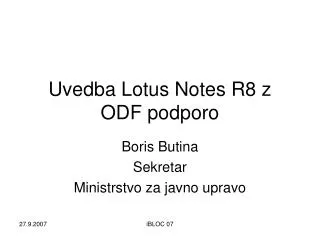 uvedba lotus notes r8 z odf podporo