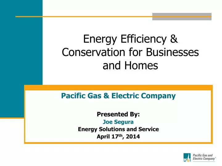 energy efficiency conservation for businesses and homes
