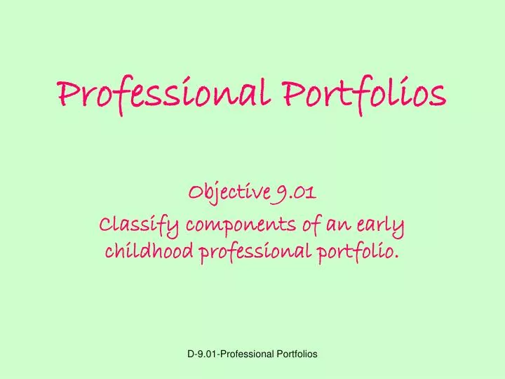 professional portfolios