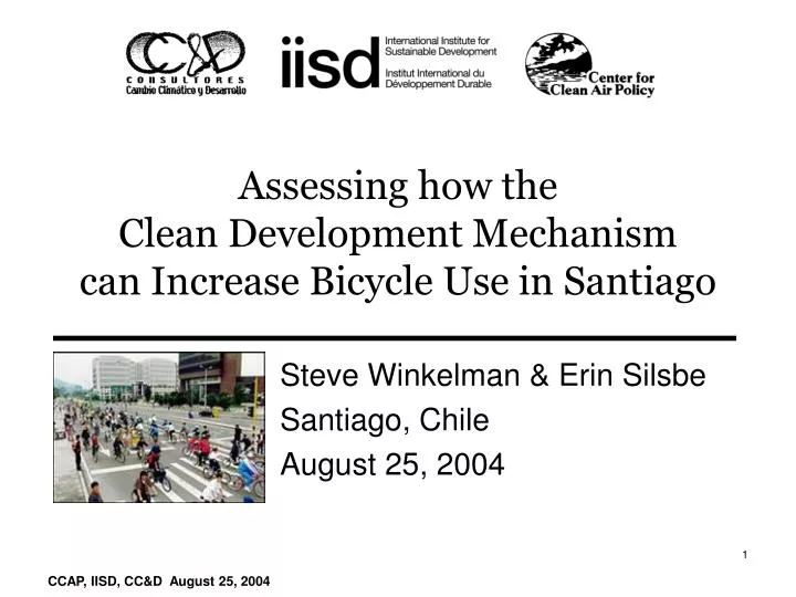 assessing how the clean development mechanism can increase bicycle use in santiago