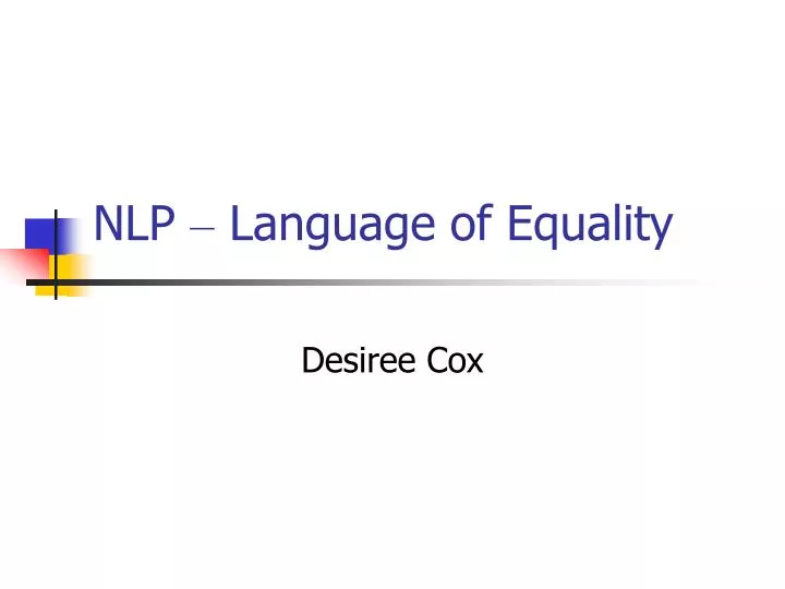 nlp language of equality