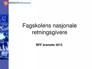 fagskolens nasjonale retningsgivere