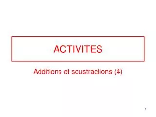activites