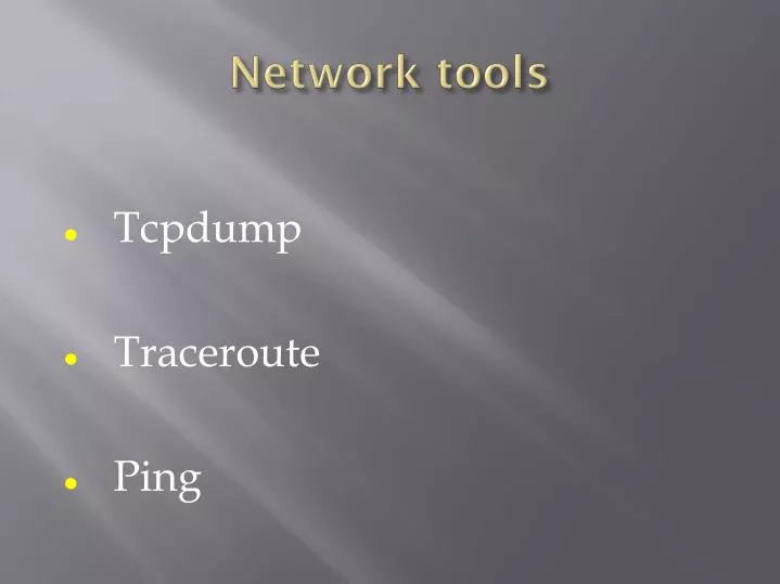 network tools